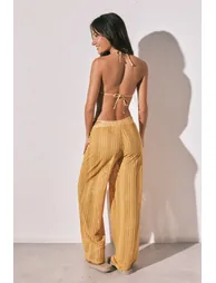 Multicoloured crochet long trousers - 2