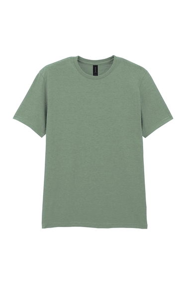 Gildan Mens Soft Style Ringspun T Shirt - Sage