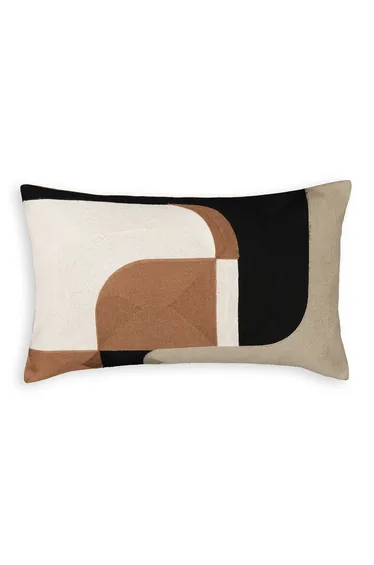 غطاء وسادة ديكور قطن مستطيل