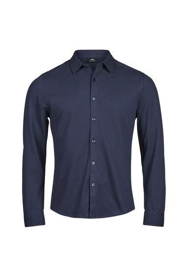 Tee Jays Mens Luxury Stretch Shirt - Navy