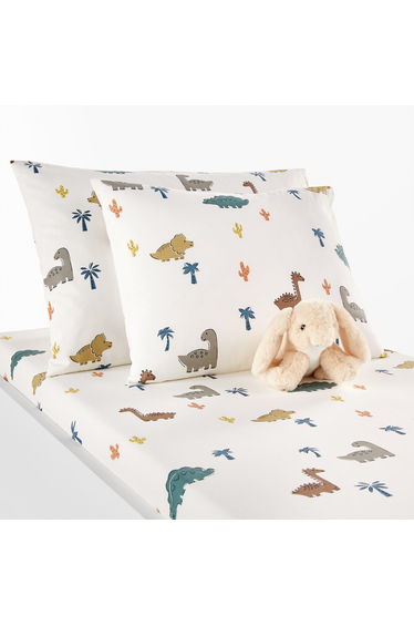 Dino Pop Cotton Pillowcase