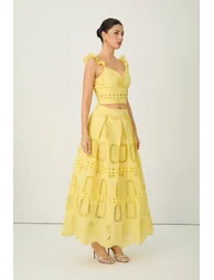 طقم سانفير باللون الأصفر - 5