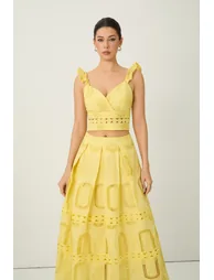 طقم سانفير باللون الأصفر - 9