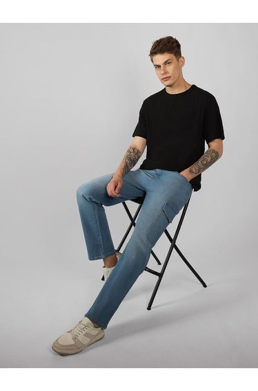 Relaxed Fit Cargo Jeans for Men