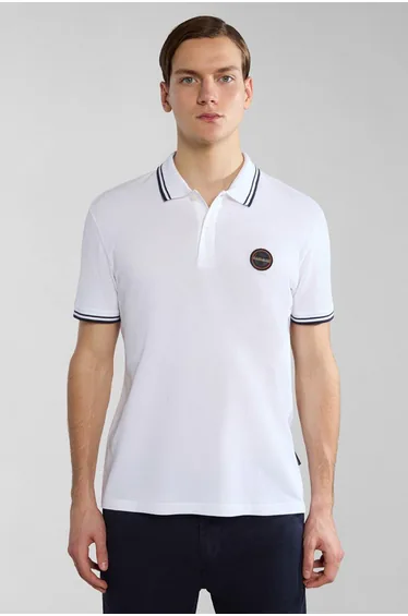 E-macas Polo Ss Bright White - white