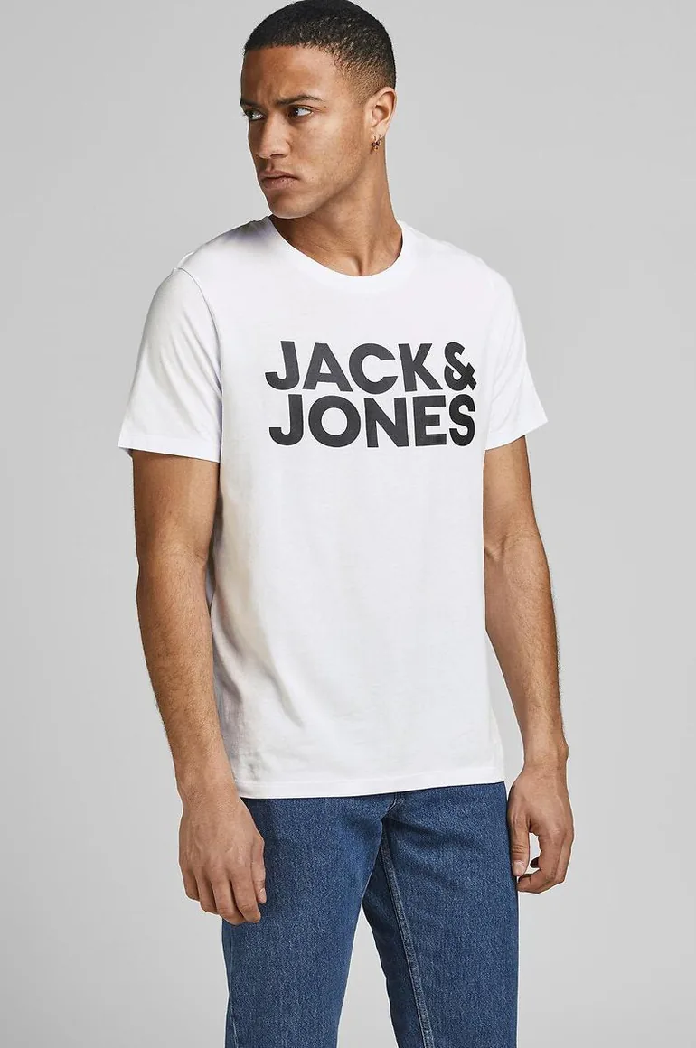Logo Print Cotton T-Shirt with Short Sleeves and Crew Neck