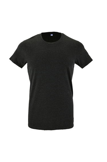 SOLS Mens Regent Slim Fit Short Sleeve T-Shirt - Charcoal Marl