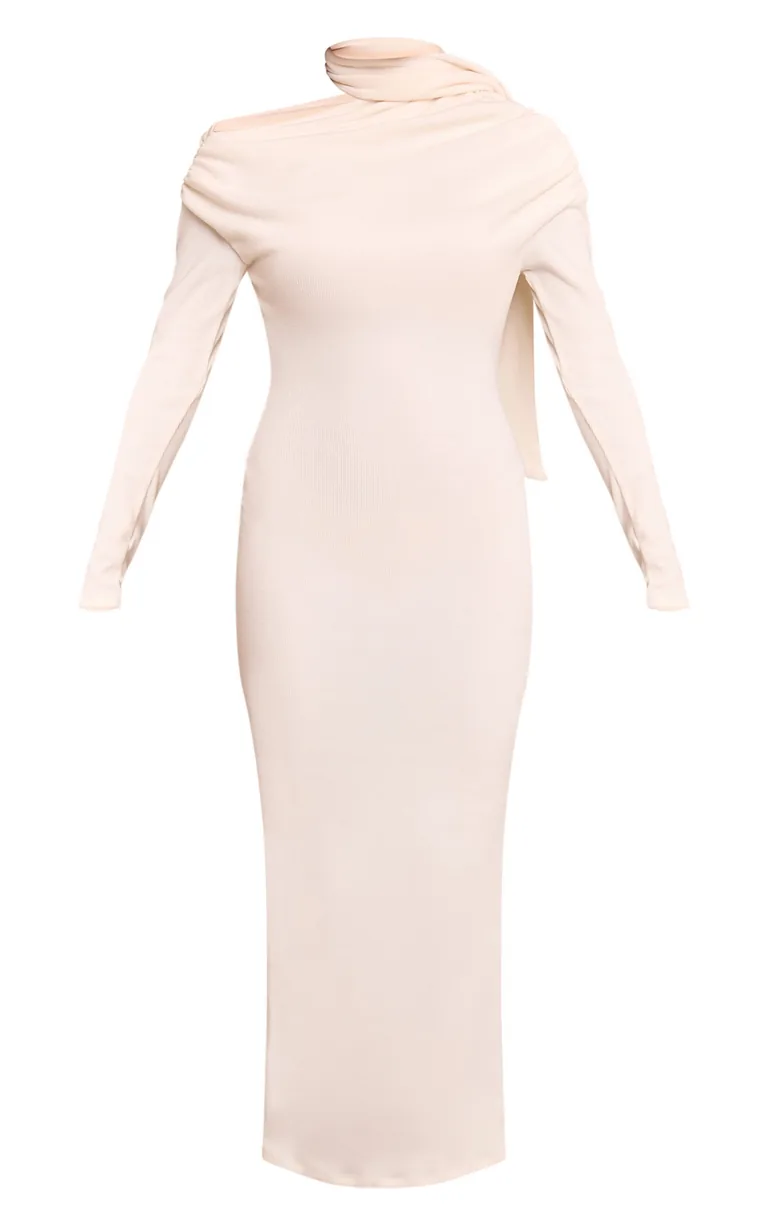 asymmetric scarf detail maxi dress Cordula main image 1
