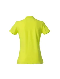 Clique Womens/Ladies Plain Polo Shirt - Visibility Green - 1