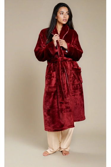 Burgundy Dressing Gown by Vicky Pattison