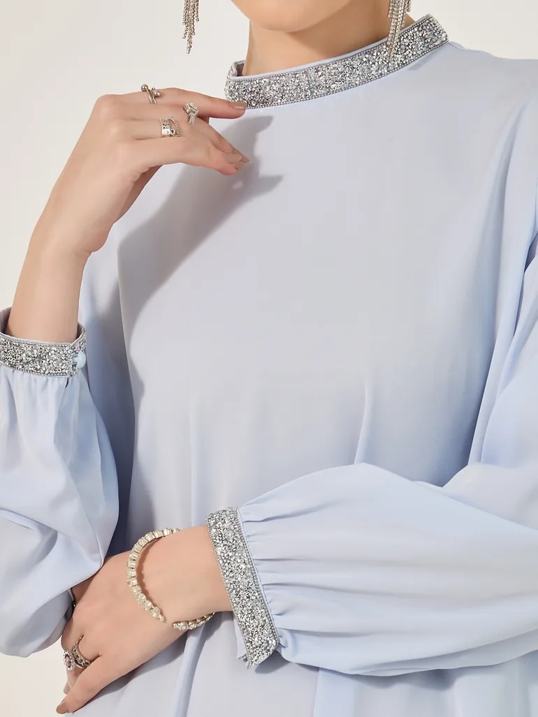 عباية أميرة باللون الأزرق - 3
