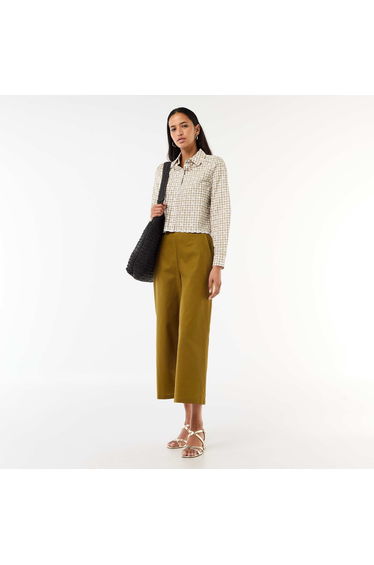All-Over Embroidered Shirt GREEN