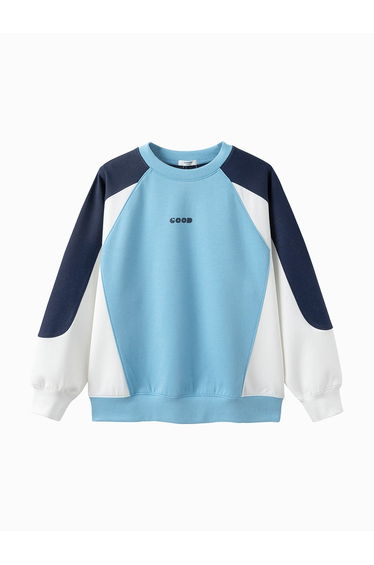 Boys' Colored Sweatshirt With Prints