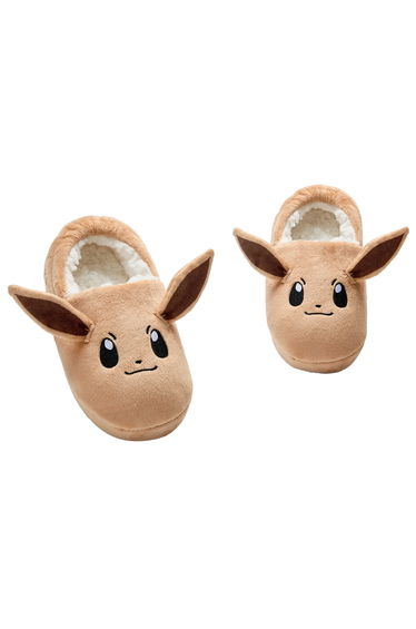 Pokemon Girls Eevee 3D Slippers - Brown