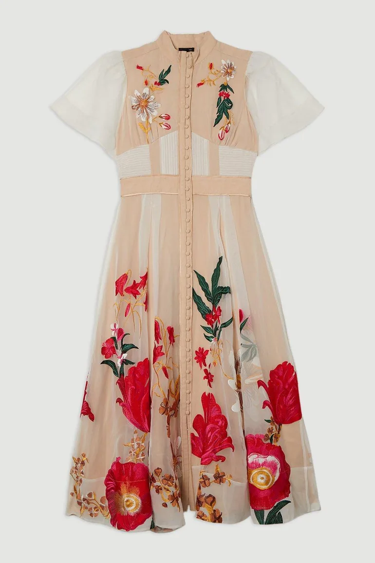 black embroidered long dress Botanical Garden Brunch Embroidered Mini Dress – Impressions Online Boutique
