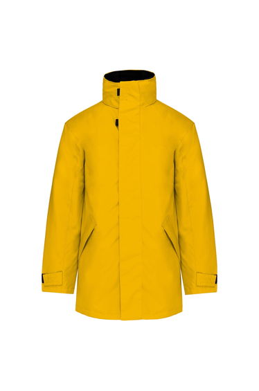 Kariban Mens Parka Performance Jacket - Yellow/Dark Grey
