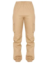Tall Stone  Pocket Detail Cargo Trousers - 2