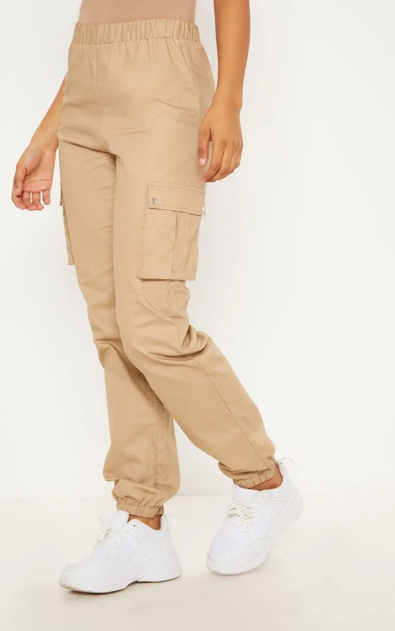 Tall Stone  Pocket Detail Cargo Trousers - 1