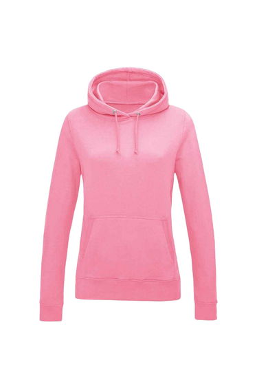 AWDis Womens/Ladies Girlie College Hoodie - Candyfloss Pink