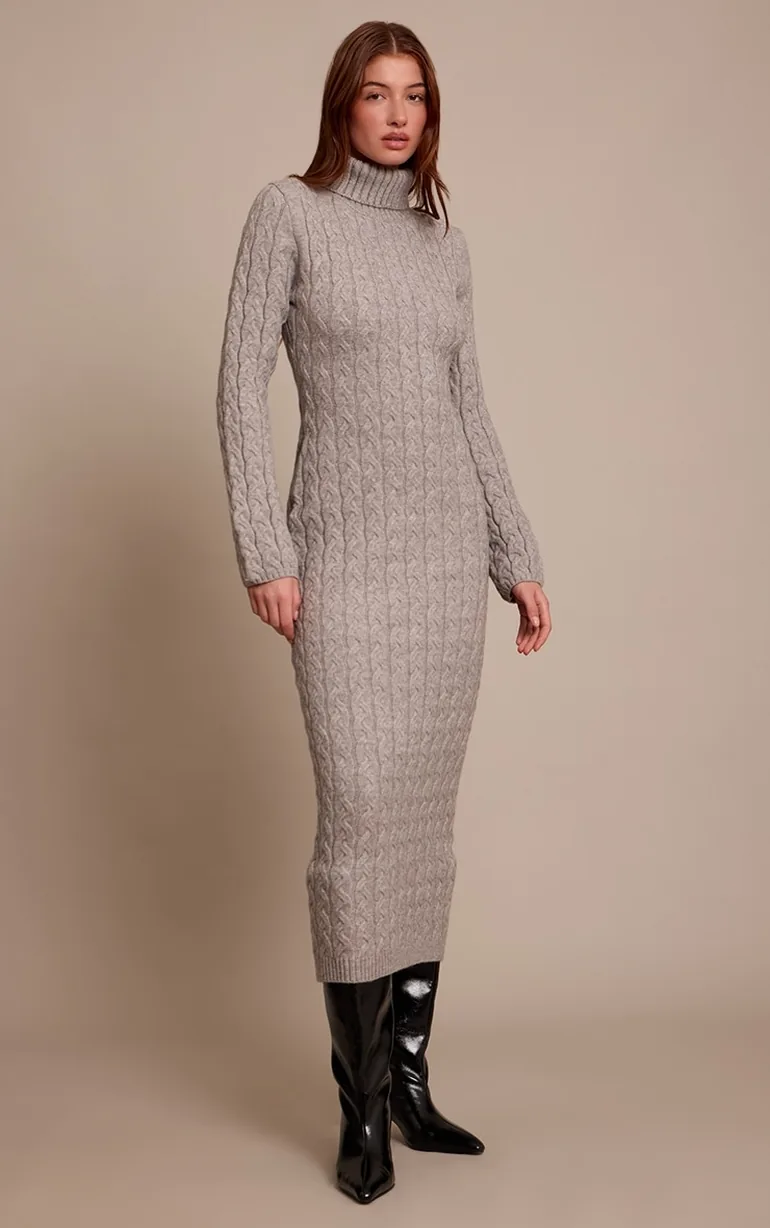 chunky cable knit jumper dress Chunky Cable Knit Sweater Dress The Boutique at Peach Park
