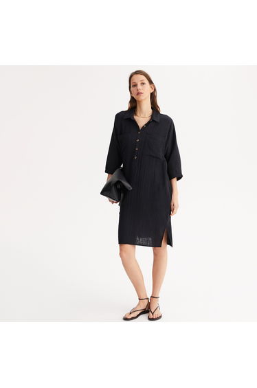 Cotton Knee-Length Dress