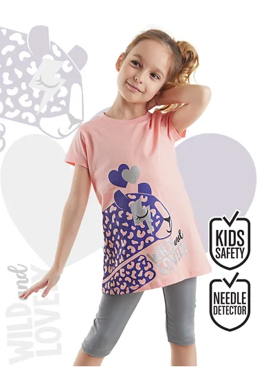 Leopard Girls Tunic Tights Set
