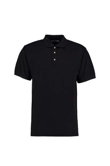 Kustom Kit Workwear Mens Short Sleeve Polo Shirt - Black