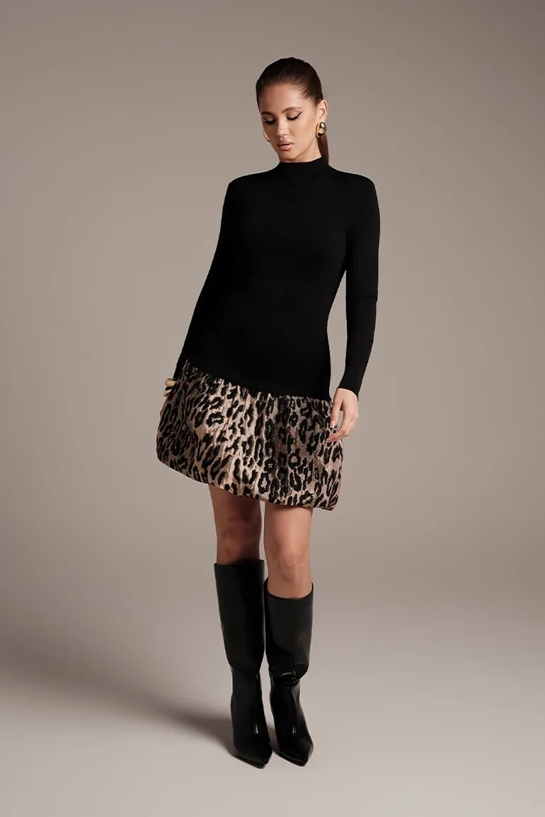Knit Mini Dress - 1