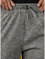 Women Charcoal Regular Fit Solid Pants - 5