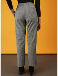 Women Charcoal Regular Fit Solid Pants - 4