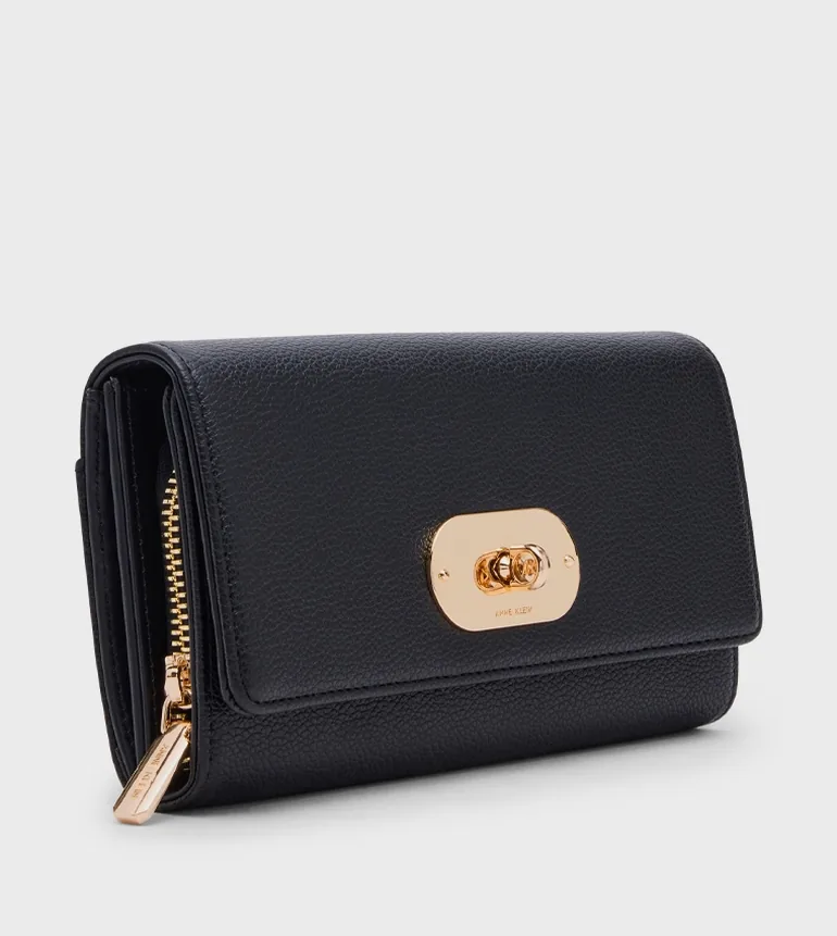 Anne Klein Twist Lock Long Wallet - 4