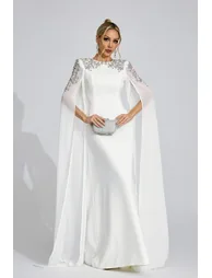 Maelis White Diamond Maxi Dress - 5