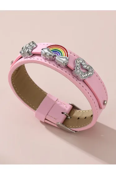 Girls Rhinestone Charm Bracelet