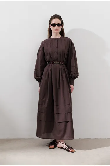 RIBBED WIDE DRESS