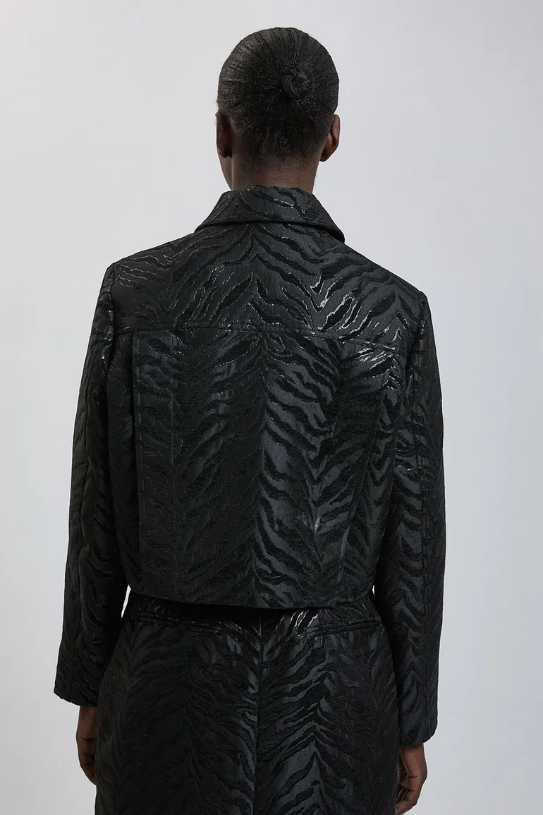Zebra Jacquard Bomber - 2