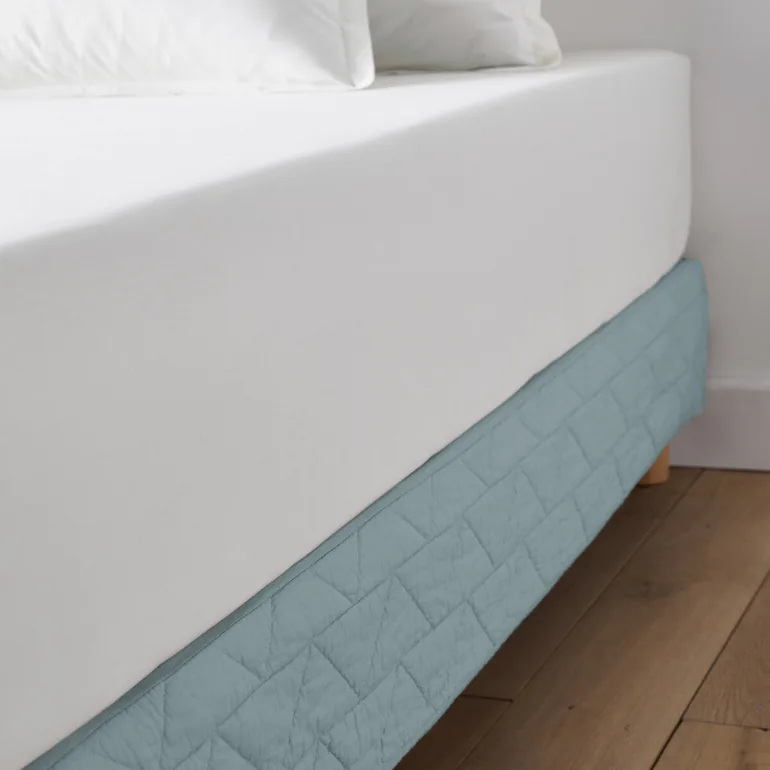Zig-Zag Scenario Quilted 100% Cotton Mattress Cover - 2