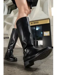 Black-Black Women's Boots - 2