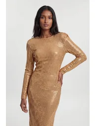 Petite Crystal Embellished Cowl Back Maxi Dress - 1