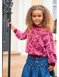 Livia Bow Jumper - Pink - 1