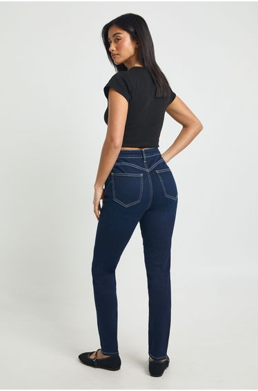 Petite High Waist Booty Lifting Skinny Jean - indigo product thumbnail 2