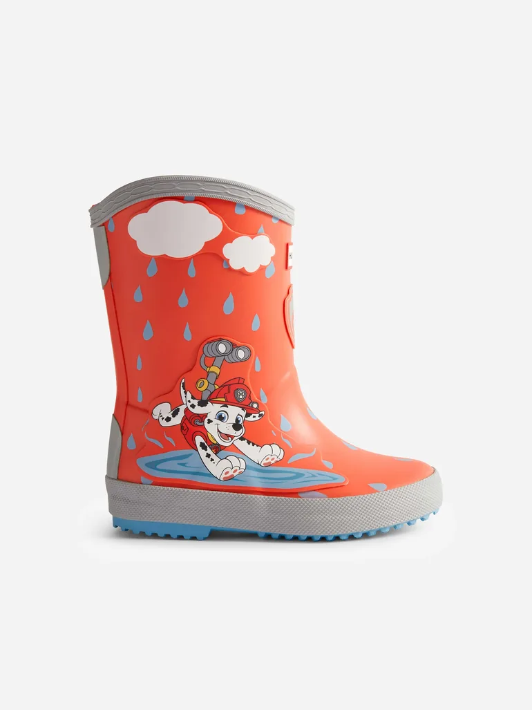 Hunter Kids Paw Patrol Marshall Wellington Boots in Red