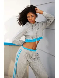 Color Block Hooded Jacket