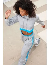 Color Block Hooded Jacket - 1