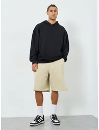 Men Oversized Fleece Shorts