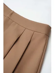 بنطلون ميكاس بني قصة واسعة - 5