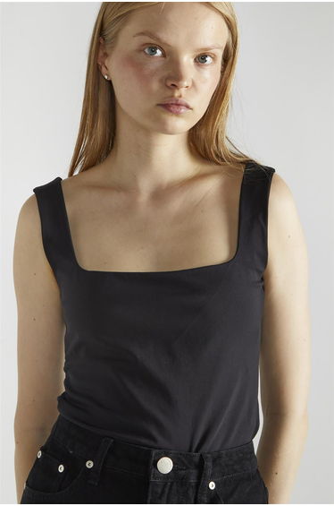 Black Square-Neck Bodysuit product thumbnail 4