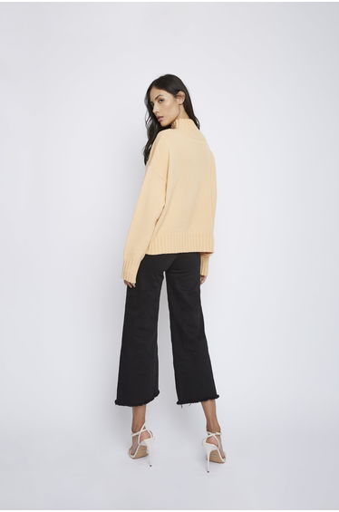 Glamorous Peach Quarter Zip Rib Jumper product thumbnail 2