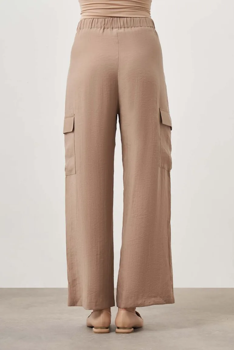Mizalle Modal Blend Cargo Trousers - 2