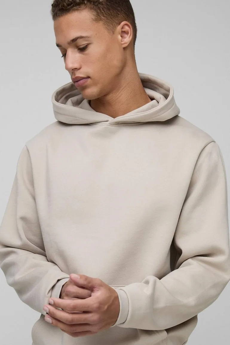 Tall Basic Regular Fit Over the Head Hoodie - stone - 2