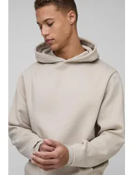 Tall Basic Regular Fit Over the Head Hoodie - stone - 2